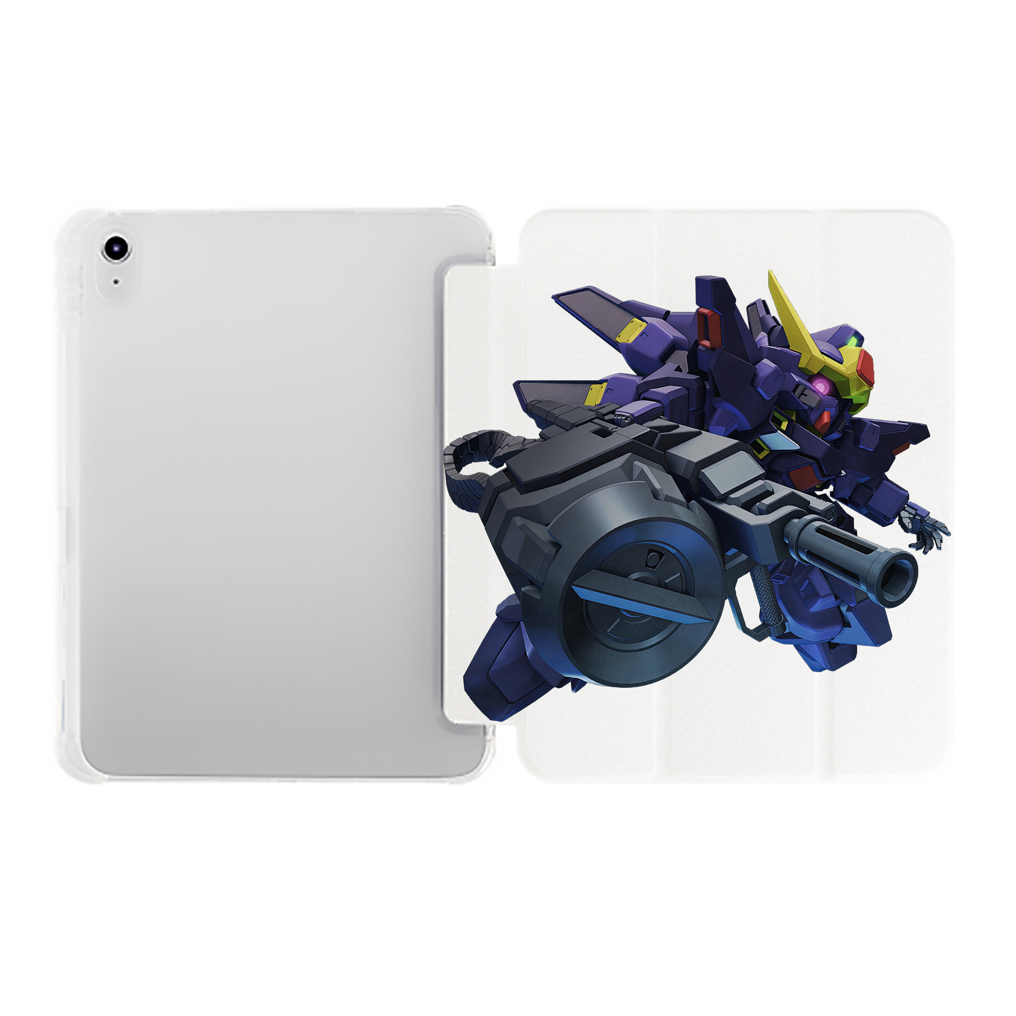 （画像用） 機動戦士ガンダム Mobile Suit Gundam IPad ケース ペン収納付き 三つ折りスタンド PUレザー×シリコン 対応機種9.5/10.5/10.9インチ